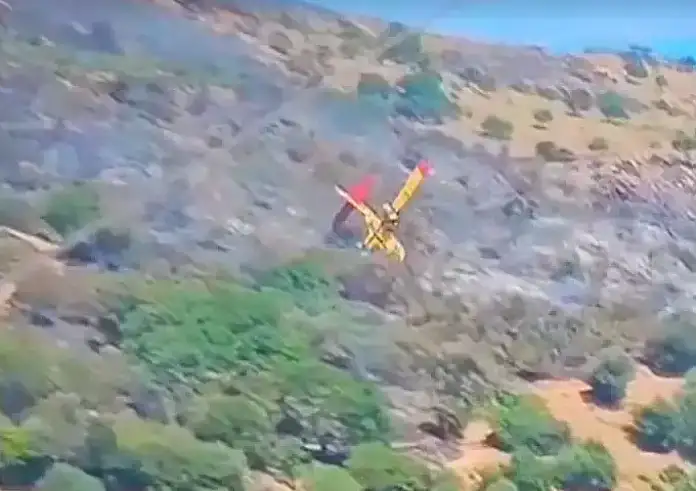 Κάρυστος: Καρέ καρέ η συντριβή – σοκ του Canadair