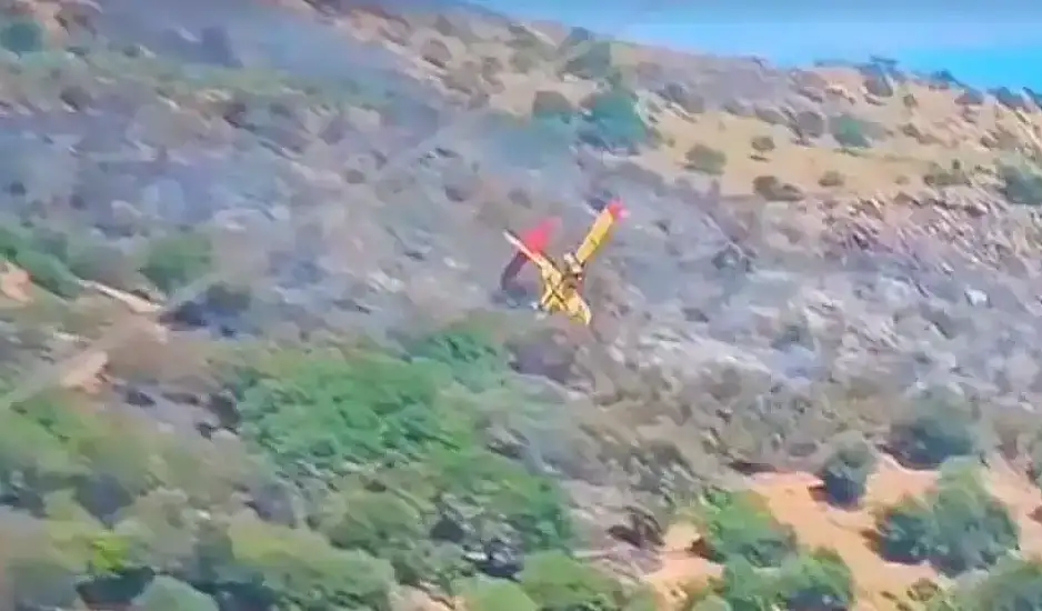 Κάρυστος: Καρέ καρέ η συντριβή – σοκ του Canadair