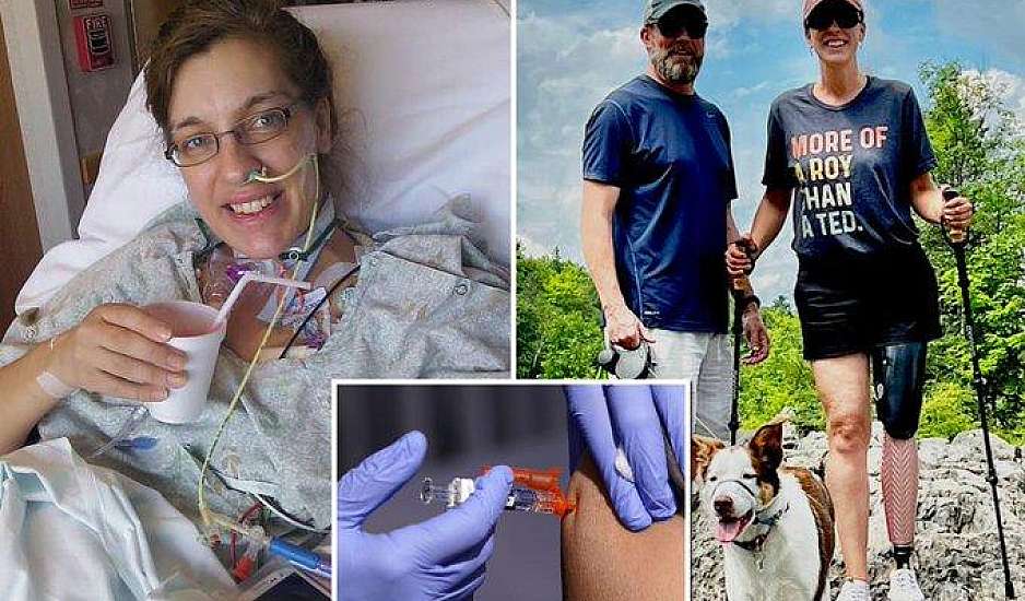 Έχασε το πόδι της από τη γρίπη και τώρα παροτρύνει τον κόσμο να εμβολιαστεί