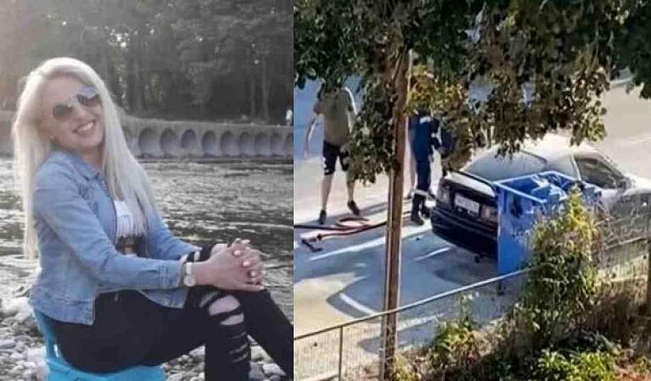 Κατερίνη: Θρήνος στην κηδεία της 38χρονης που απανθρακώθηκε στο αυτοκίνητό της