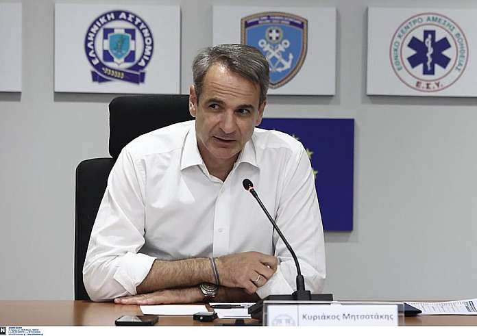 Πυρκαγιές: Στην Πολιτική Προστασία ο Κυριάκος Μητσοτάκης