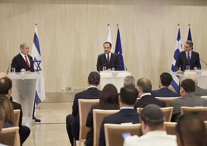 Μητσοτάκης: Δυνατότητα επέκτασης της τριμερούς Ελλάδας -Κύπρου -Ισραήλ με συμμετοχή της Ινδίας