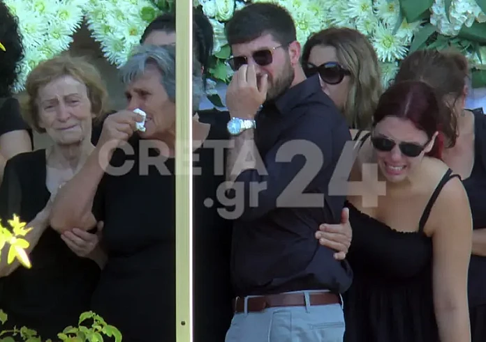 Θρήνος στην κηδεία του 34χρονου πιλότου Χρήστου Μουλά – Με ένα λευκό τριαντάφυλλο στο χέρι η Κατερίνα Σακελλαροπούλου