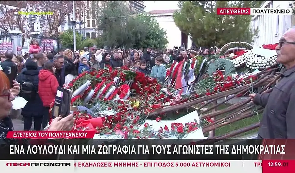 Πολυτεχνείο: Κορυφώνονται αύριο οι εορταστικές εκδηλώσεις – Αυξημένα μέτρα ασφαλείας