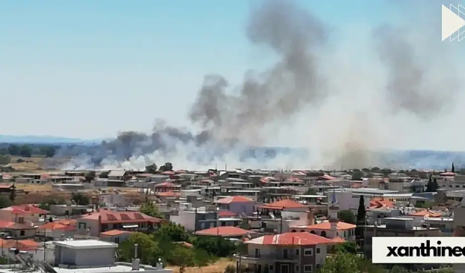 Μεγάλη φωτιά στην Ξάνθη