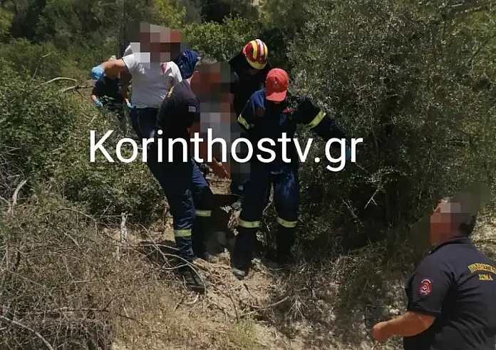 Κορινθία: Αυτοκίνητο έπεσε σε γκρεμό 25 μέτρων – Ανασύρθηκε χωρίς τις αισθήσεις του ο οδηγός