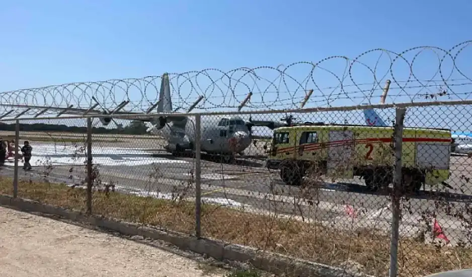 Κεφαλονιά: Ατύχημα με αεροσκάφος C-130 στο αεροδρόμιο, δεν υπάρχουν τραυματίες