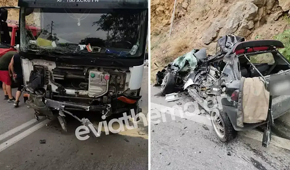 Εύβοια: Τροχαίο με 2 νεκρούς και 2 τραυματίες στη Χαλκίδα