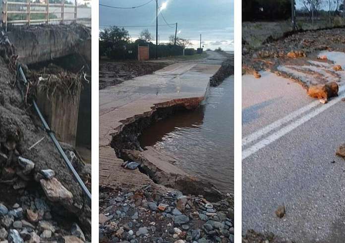Έβρος: Προβλήματα από τις πλημμύρες μετά τις φωτιές – Κατέρρευσε γέφυρα από την έντονη βροχόπτωση