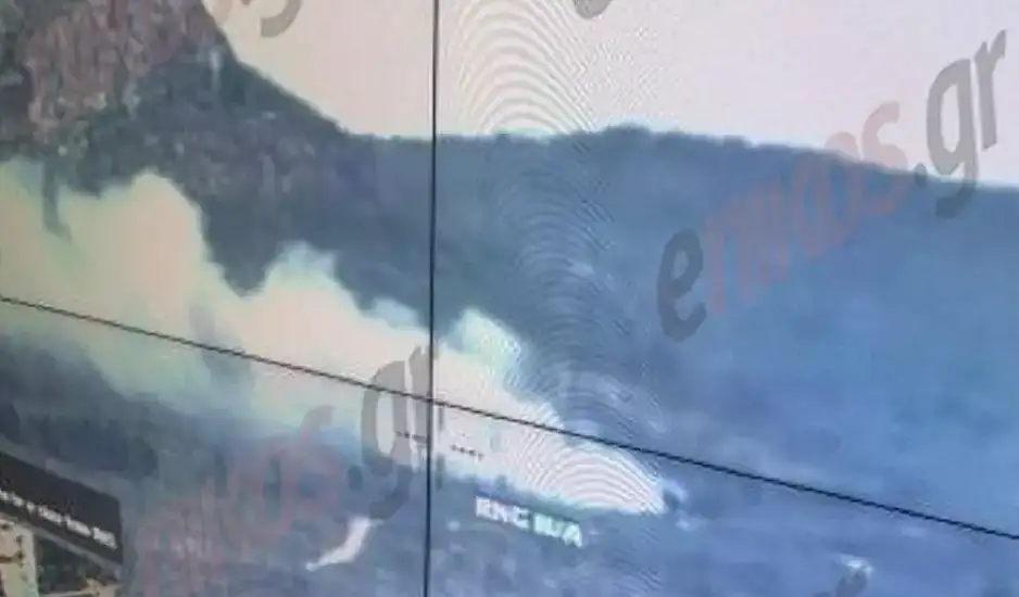 Φωτιά στην Πάρνηθα: Η πρώτη εικόνα που κατέγραψε το drone – Φωτογραφία ντοκουμέντο