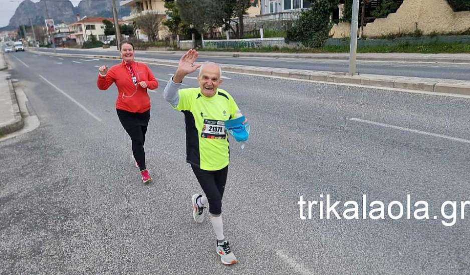 Ημιμαραθώνιος 2024: 88χρονος ο μεγαλύτερος δρομέας που έκανε τη διαδρομή Καλαμπάκα – Τρίκαλα