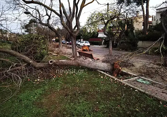 Καιρός: Καταιγίδες και άνεμοι μέχρι 9 μποφόρ - Επικαιροποιήθηκε το έκτακτο δελτίο
