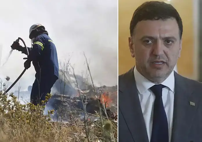Εμπρησμό αποκάλυψε ο Βασίλης Κικίλιας για τη Βάρης – Κορωπίου – Όλα τα μέτωπα που έχουν σημάνει συναγερμό στην Πυροσβεστική