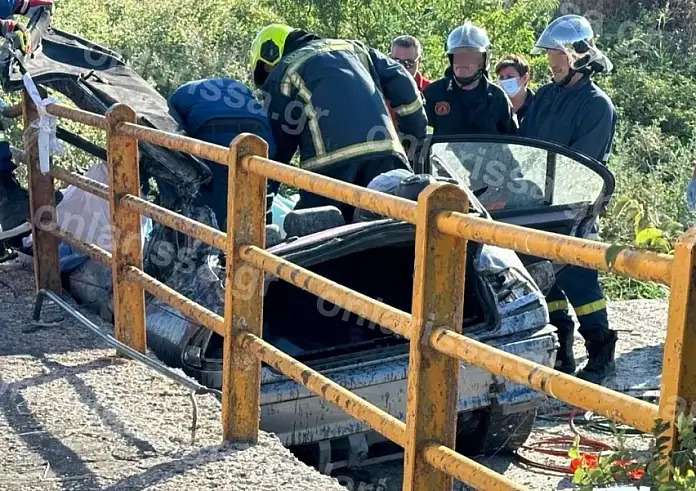 Σοκαριστικό τροχαίο έξω από τη Λάρισα - Νεκρός ο 39χρονος οδηγός
