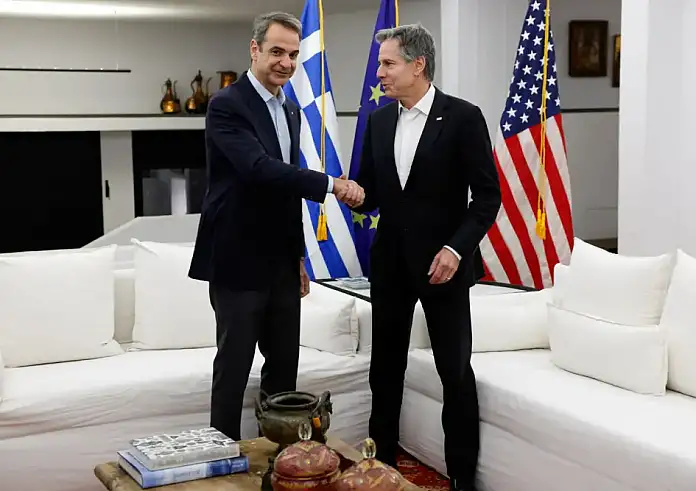 Ο Μπλίνκεν ευχαρίστησε τον Μητσοτάκη για τη συνεισφορά της Ελλάδας στην ασφάλεια της Ουκρανίας