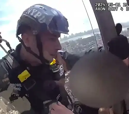 Αστυνομικοί σκαρφάλωσαν σε ουρανοξύστη 54 ορόφων και έσωσαν γυναίκα που ήταν έτοιμη να πέσει – Συγκλονιστικό βίντεο