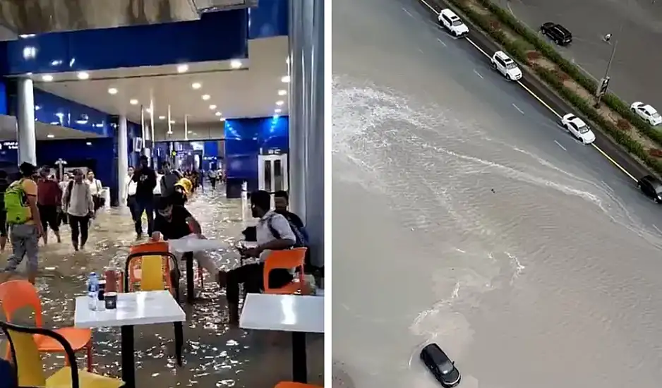 Απίστευτο βίντεο από το πλημμυρισμένο Ντουμπάι – Το αεροδρόμιο μετατράπηκε σε θάλασσα