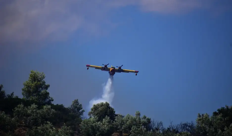 Σέρρες: Φωτιά τώρα στο όρος Κρούσια