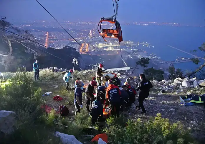 Τουρκία: Ένας νεκρός και 43 εγκλωβισμένοι από πτώση τελεφερίκ