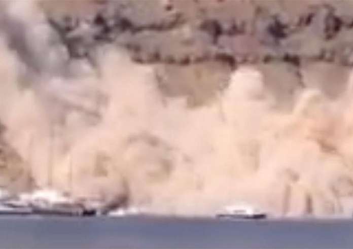 Θηρασιά: Καμπανάκι ειδικών για άμεση λήψη μέτρων μετά την κατολίσθηση