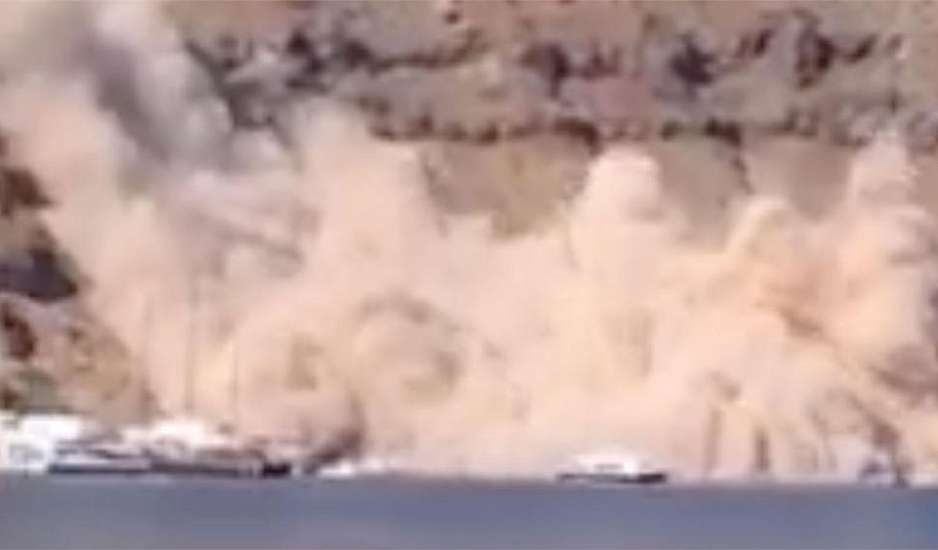 Θηρασιά: Καμπανάκι ειδικών για άμεση λήψη μέτρων μετά την κατολίσθηση