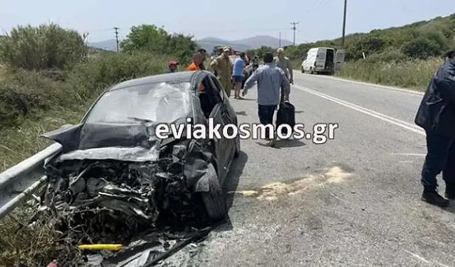 Σοβαρό τροχαίο με εγκλωβισμένους στην Εύβοια