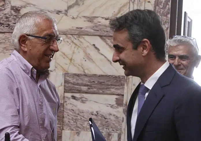 Μέγαρο Μαξίμου: Συνάντηση Μητσοτάκη με Νικήτα Κακλαμάνη