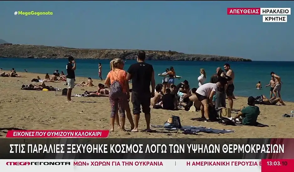 Καιρός: Στις παραλίες λόγω των υψηλών θερμοκρασιών - Κρύο από τη νέα εβδομάδα
