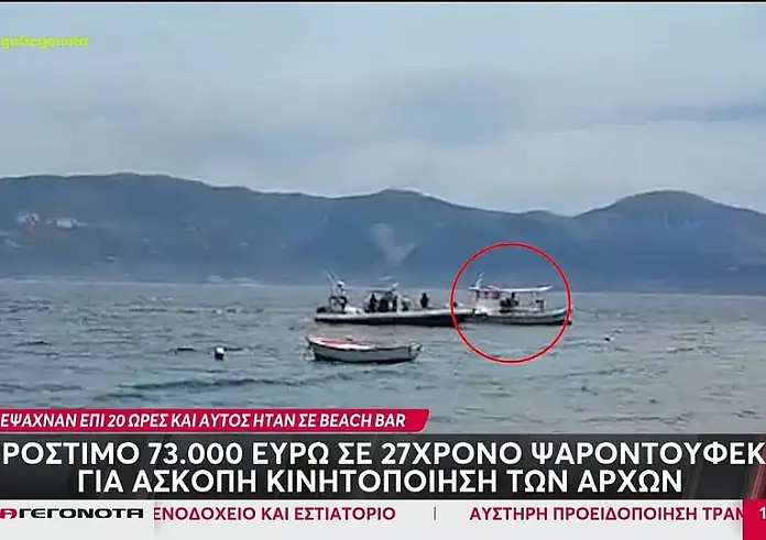 Αχαΐα: Πρόστιμο 73.000 ευρώ σε ψαροντουφεκά – Τον θεωρούσαν αγνοούμενο και βρέθηκε σε beach bar
