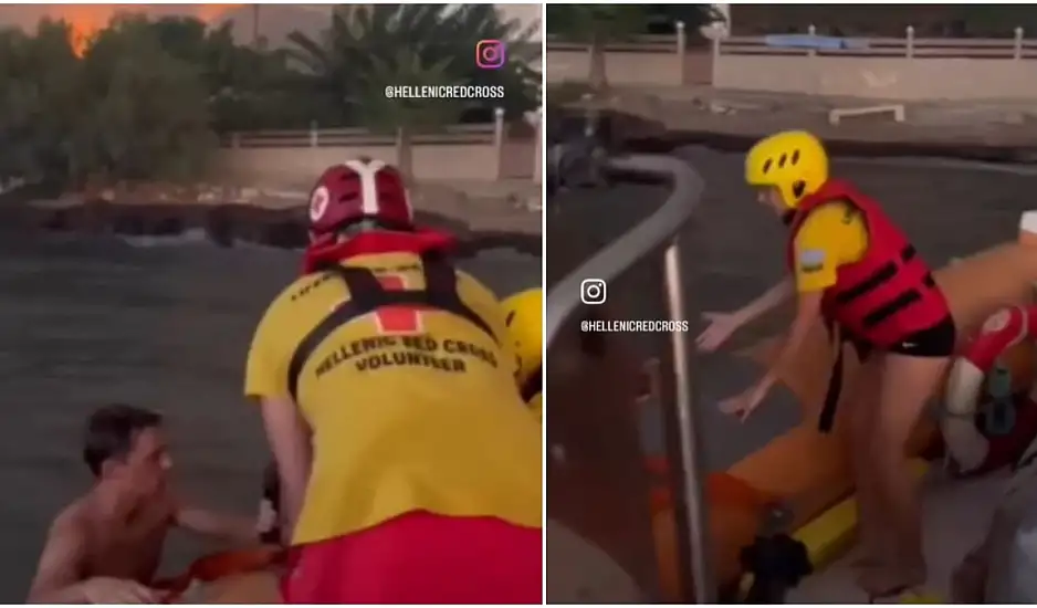Φωτιά στην Αχαΐα: Εθελοντές ναυαγοσώστες σώζουν οικογένειες και κατοικίδια με λέμβο – Συγκλονιστικό βίντεο