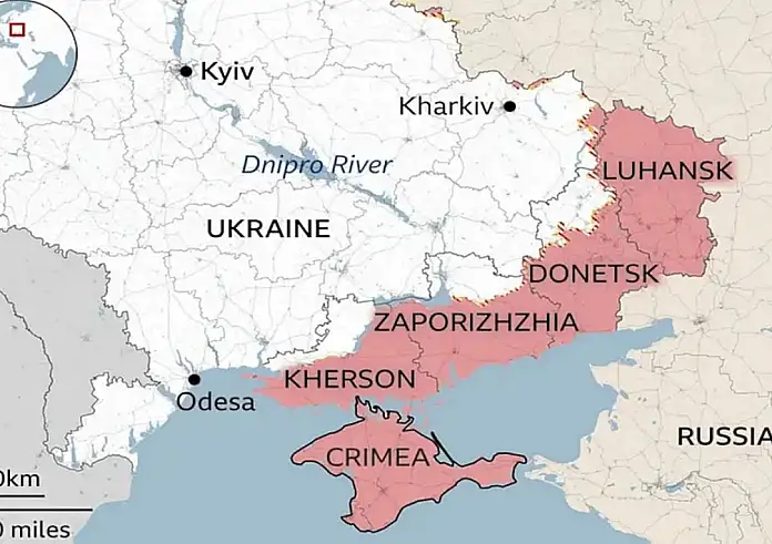 Ανάλυση BBC: Οι 5 περιοχές που θέλει ο Πούτιν στην Ουκρανία - Ποιές οι παραχωρήσεις που θα κάνει