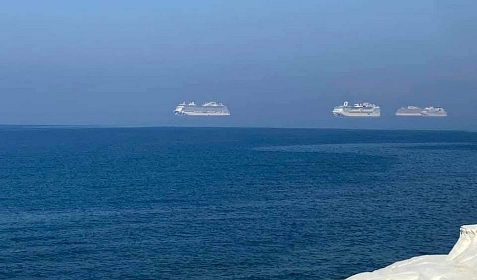 Φάτα Μοργκάνα: Πλοία αιωρούνται στη Λεμεσό. Πώς εξηγείται η απίστευτη εικόνα