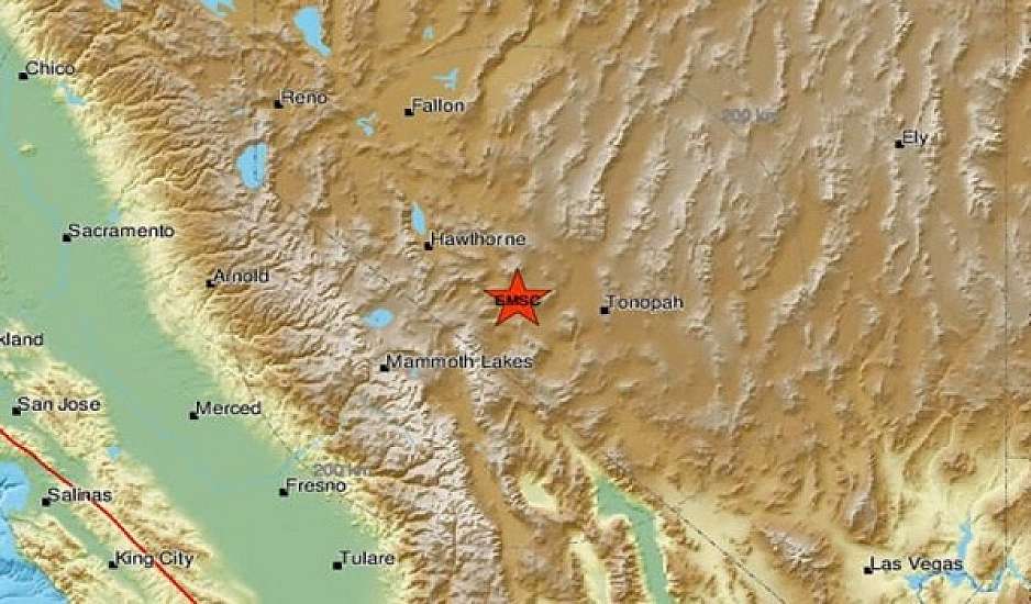 Ισχυρός σεισμός 6,4 Ρίχτερ  στη Νεβάδα