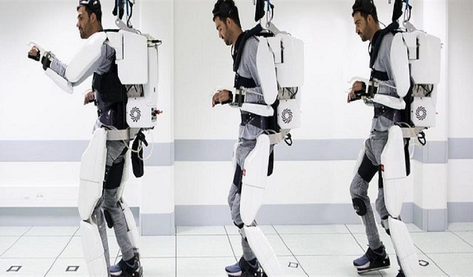 Παράλυτος άνδρας περπάτησε ξανά με τη βοήθεια ρομποτικού εξωσκελετού