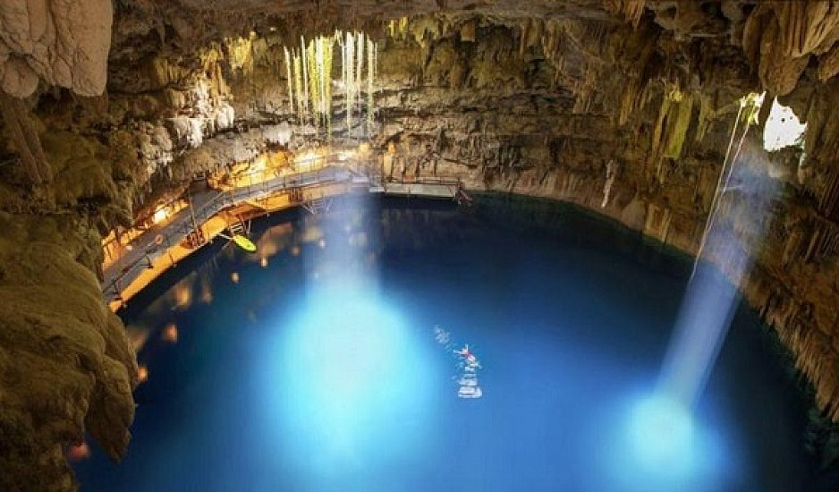 Το σπήλαιο 18 μέτρα κάτω από τη γη που μπορείτε να απολαύσετε ένα γκουρμέ δείπνο