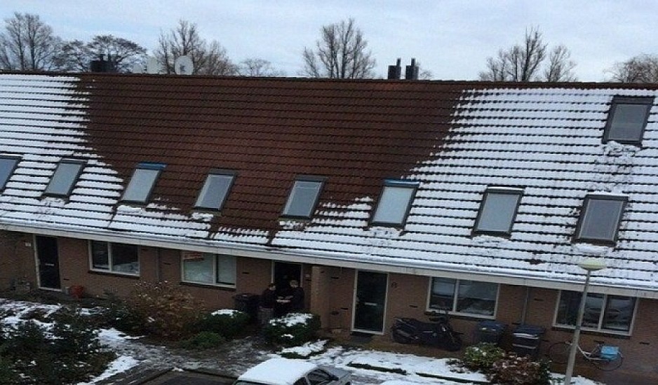 Το λιωμένο χιόνι στη στέγη επιβεβαίωσε τις υποψίες της αστυνομίας