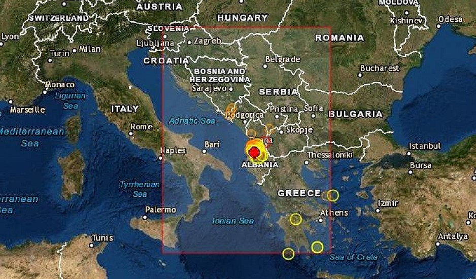 Νέος ισχυρός σεισμός τώρα στην Αλβανία. Η δόνηση ήταν επιφανειακή με βάθος μόλις 2 χλμ