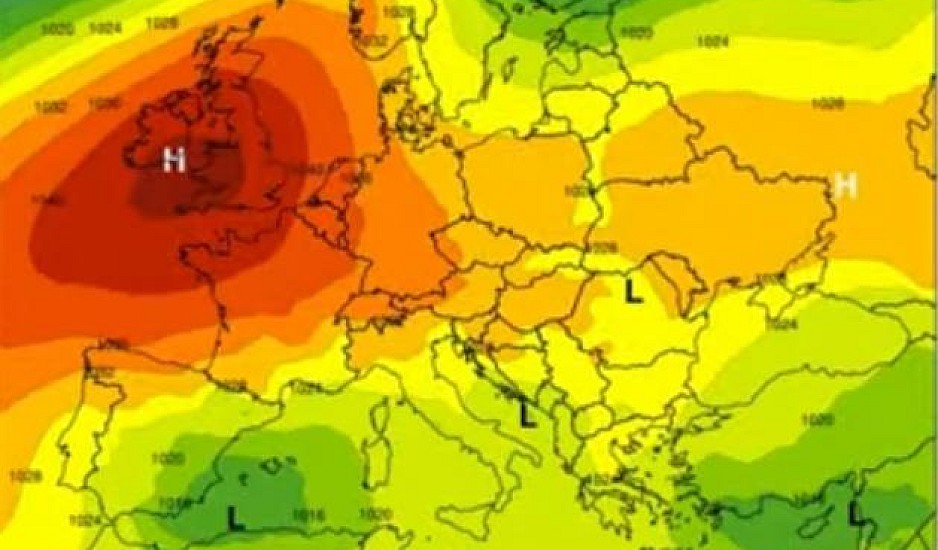 Καιρός: Αντικυκλώνας με τιμές-ρεκόρ στην Ευρώπη φέρνει ξηρούς βοριάδες στην Ελλάδα