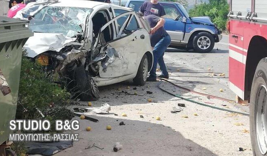 Εικόνες σοκ από τροχαίο στο Άργος: Μια σοβαρά τραυματίας