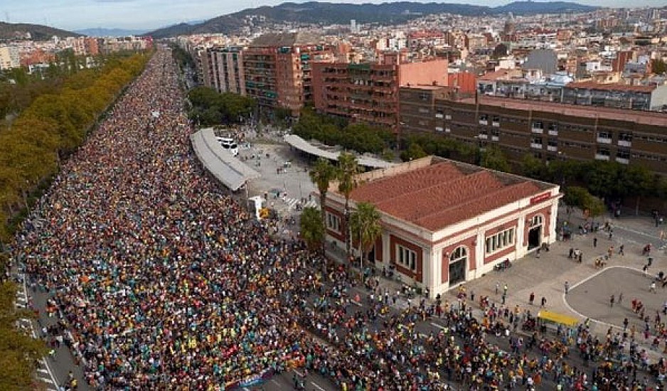 Βαρκελώνη: Διαδήλωση υπέρ της ανεξαρτησίας της Καταλονίας