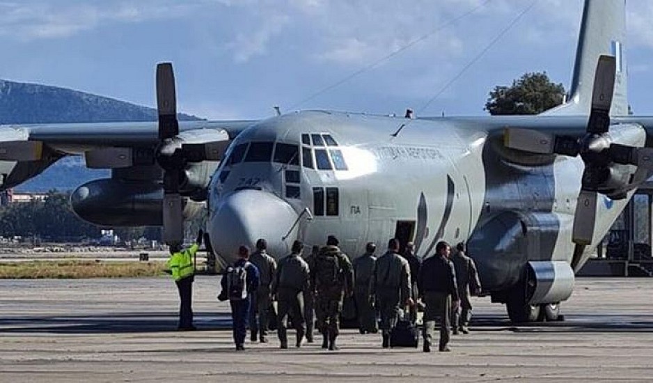 Πίσω λόγω βλάβης το C-130 με τη νέα ομάδα της ΕΜΑΚ που είχε προορισμό την Τουρκία