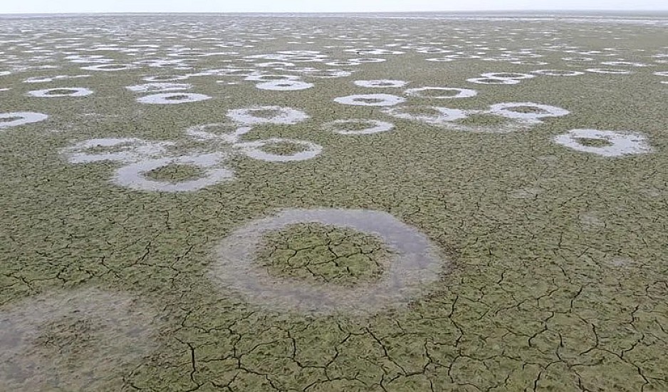 Το μυστήριο της λίμνης Κερκίνης:  Εμφανίστηκαν εκατοντάδες τέλειοι κύκλοι στον πυθμένα
