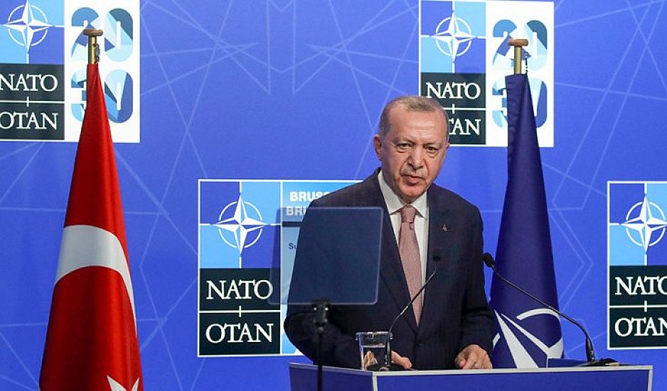 Ερντογάν: Συνεχίζει το παραλήρημα και τις προκλήσεις μετά τη Σύνοδο του ΝΑΤΟ