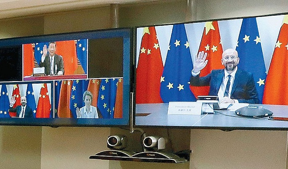 Καταρχήν συμφωνία για επενδύσεις μεταξύ ΕΕ και Κίνας σε τηλεδιάσκεψη των ηγετών