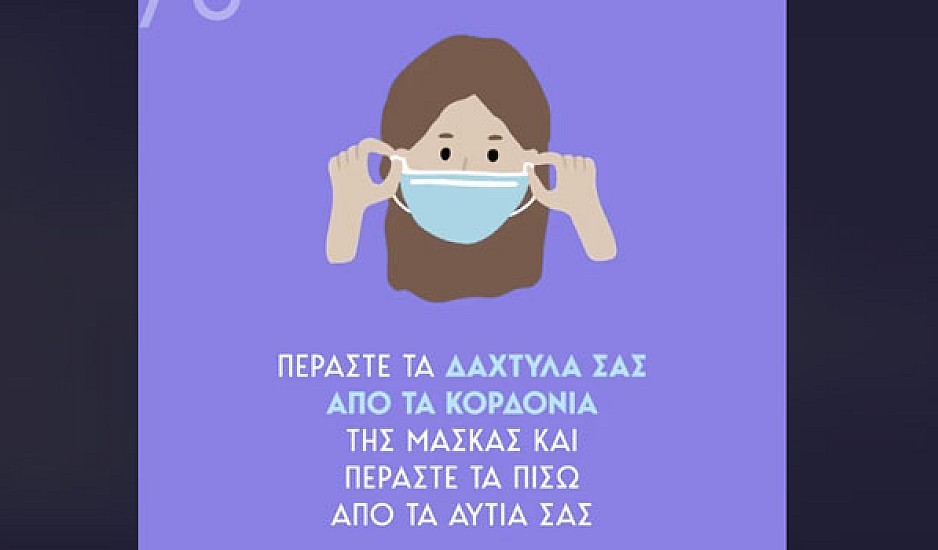 Κορονοϊός-Οδηγίες ΕΟΔΥ: Ποιος είναι ο σωστός τρόπος για να φοράμε τη μάσκα