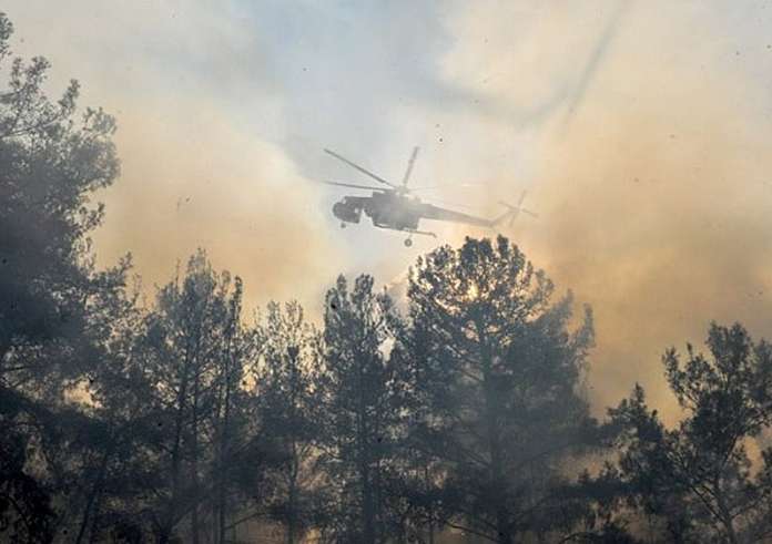 Φωτιά σε δασική έκταση στην περιοχή της Τερψιθέας Ναυπακτίας