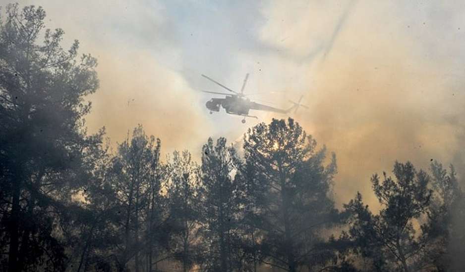 Φωτιά σε δασική έκταση στην περιοχή της Τερψιθέας Ναυπακτίας