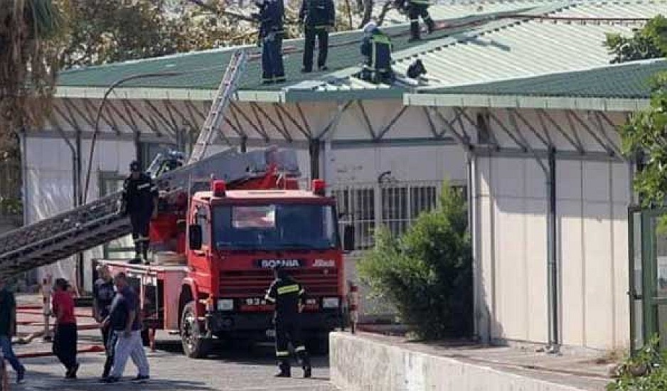 Πανεπιστήμιο Κρήτης: Ολονύχτια παραμονή της πυροσβεστικής στο σημείο