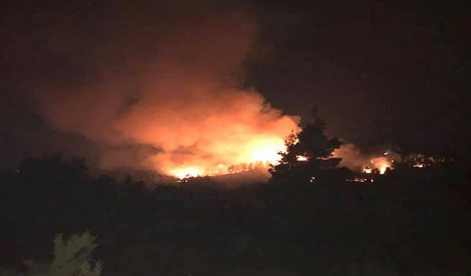 Χαλκιδική: Μεγάλη φωτιά στη Σιθωνία – Ισχυρές δυνάμεις της πυροσβεστικής στην περιοχή