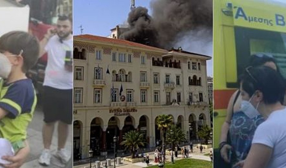 Δύο μικρά παιδιά στο νοσοκομείο από τη φωτιά στην πλατεία Αριστοτέλους - 11 τραυματίες, 2 διασωληνωμένοι